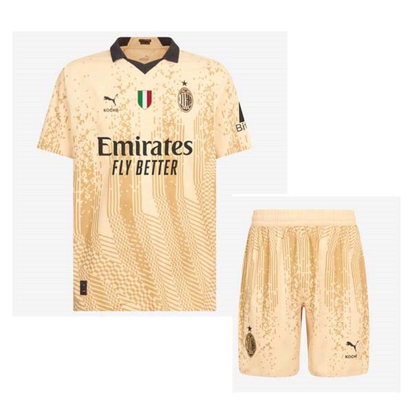 Camiseta AC Milan 4th Niño 2022/2023 Amarillo